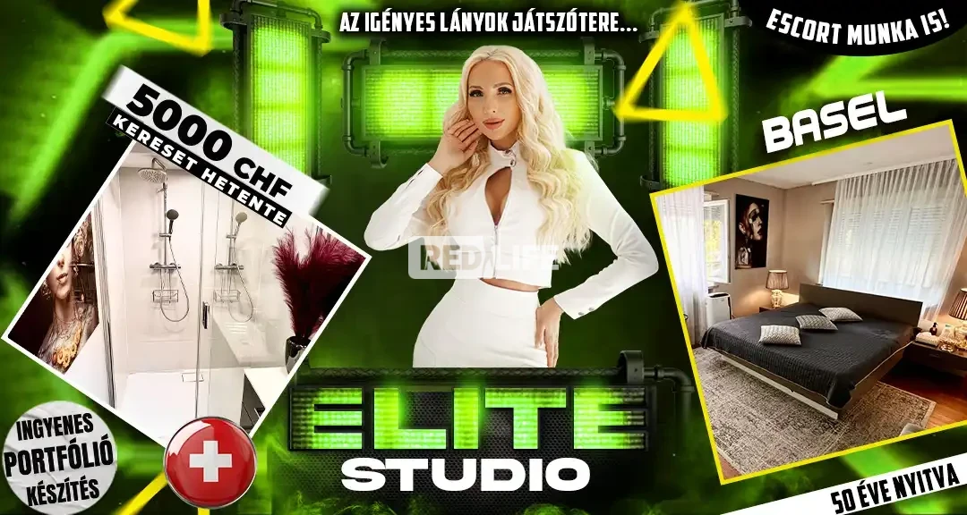 [ELITE stúdió] 50 éve működő, nagy forgalmú luxus erotikus szalon Basel szívében, ahol a régi magas árak és a kiváló kereset ma is garantált