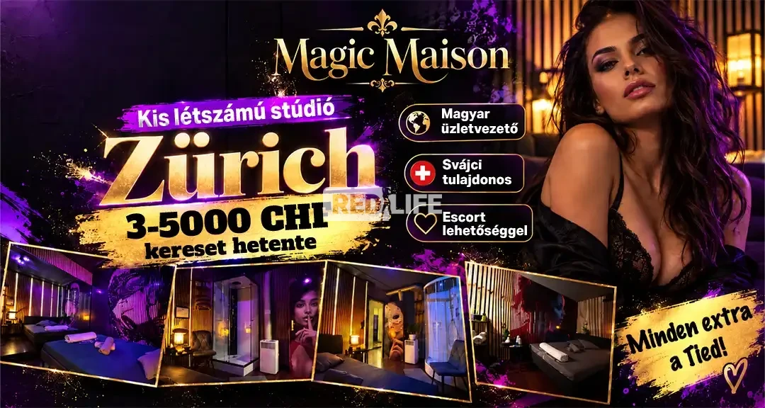 [Magic Maison] Kis létszámú, de forgalmas stúdió Zürichben: kevés lány, heti 3-5000 CHF kereset: egy ékszerdoboz Svájc szívében